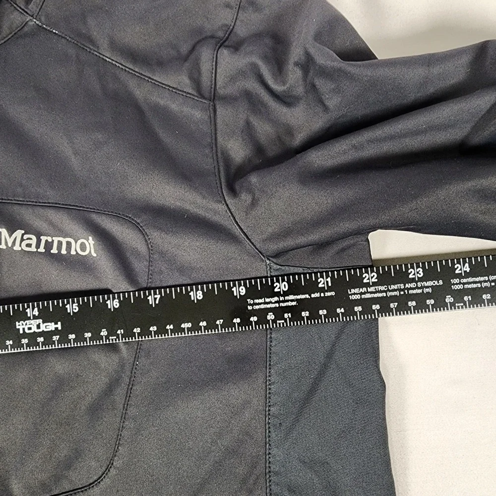 Marmot Gore Windstopper Hooded Softshell Jacket Mens Medium Black Full Zip